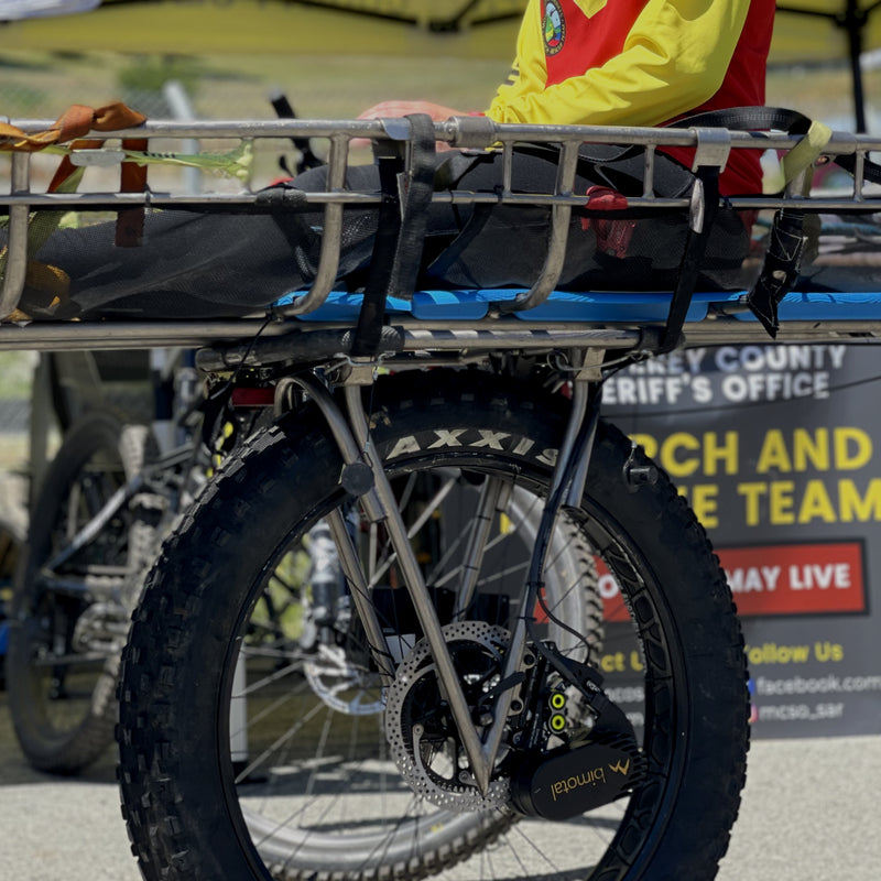 Elevate motor used on a search and rescue litter SAR stokes