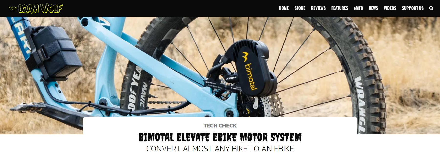 Bimotal Elevate featured on Loam Wolf