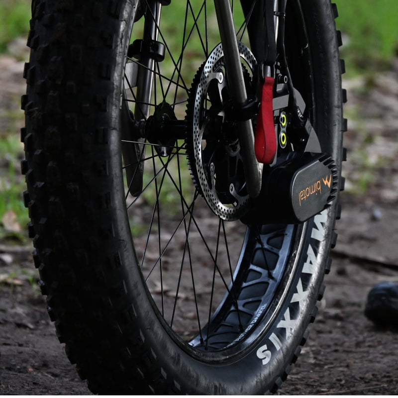 Close up of Elevate motor mounted on a search and rescue litter